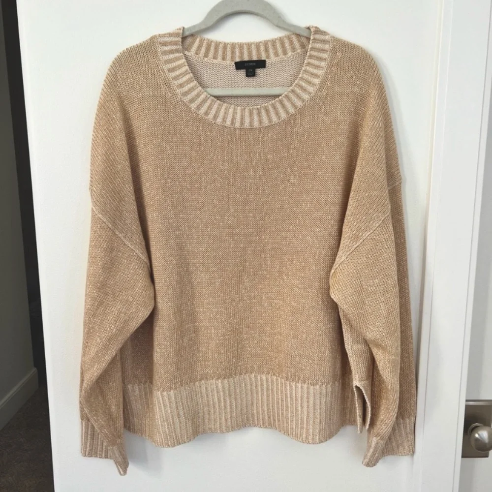 J.Crew Cotton Linen Beach Sweater - Picture 3 of 3